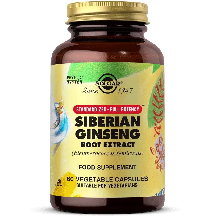 Solgar Siberian Ginseng Root Extract – 60 Capsules
