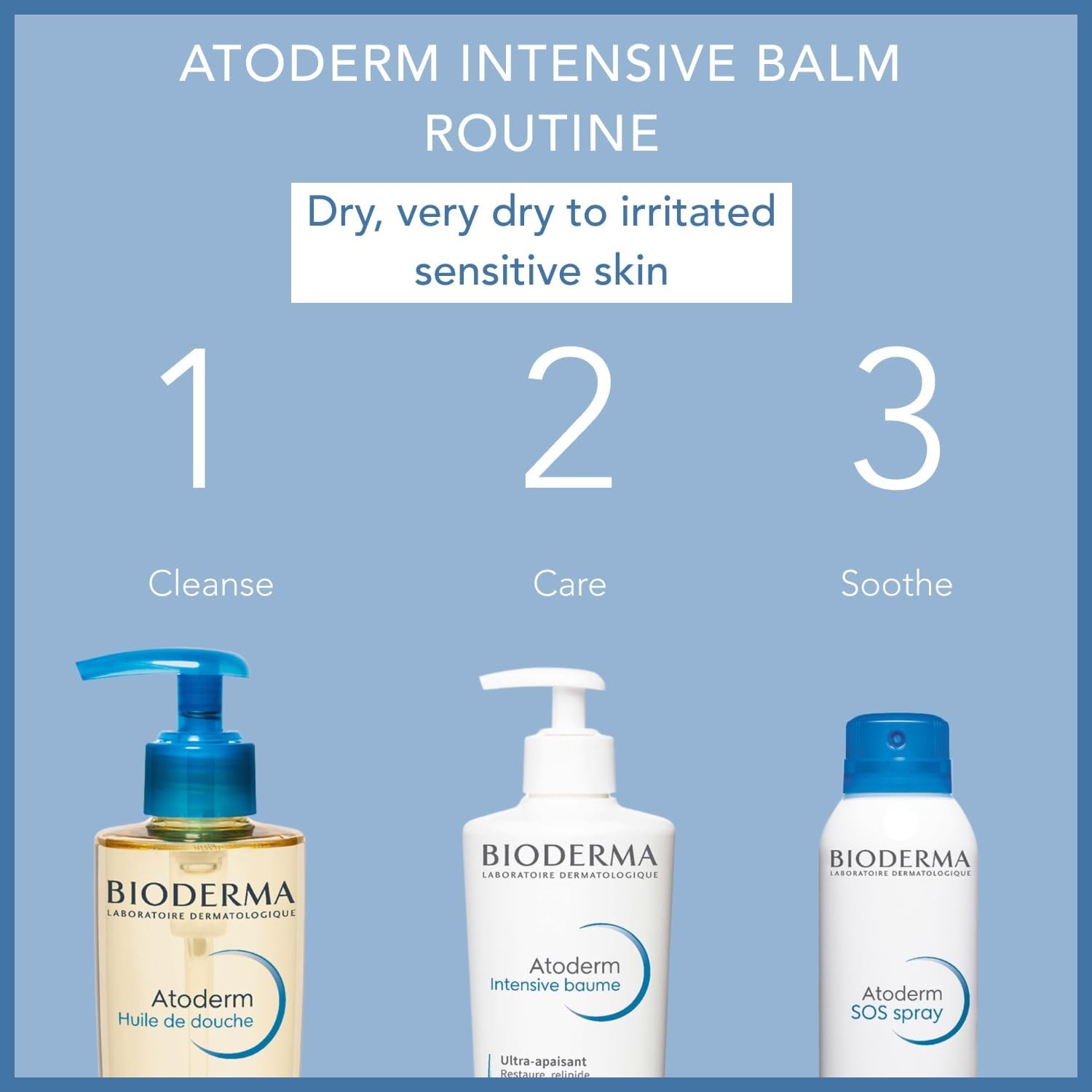 Bioderma Atoderm Intensive Ultra-Soothing Balm for Very Dry Sensitive to Atopic Skin, 500ml