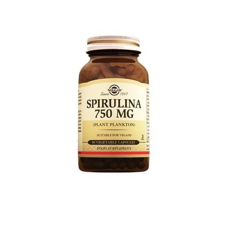 Solgar Spirulina 750 mg – 80 Capsules