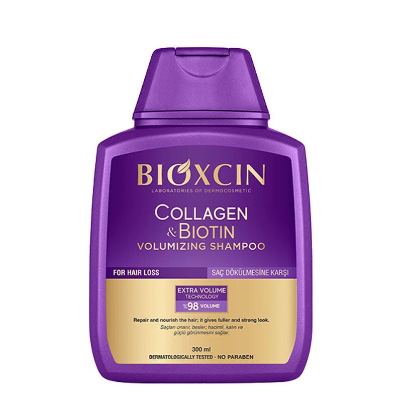 Bioxcin Collagen & Biotin Extra Volume & Thickening Shampoo 300ml - For Fine and Sensitive Hair