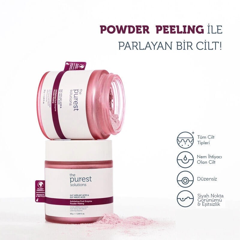 The Purest Solutions Exfoliating Fruit Enzyme Powder Peeling 55 gr