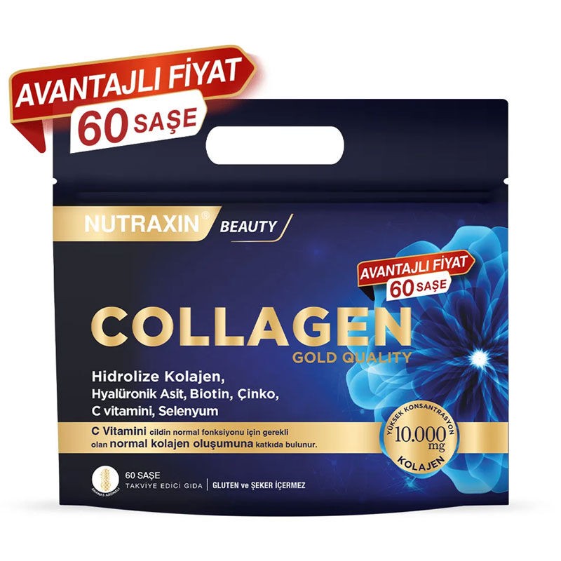 Nutraxin Collagen Gold Quality Hydrolyzed Collagen 60 Sachets