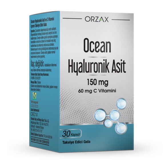 Orzax Ocean Hyaluronic Acid 150 mg - 30 Capsules