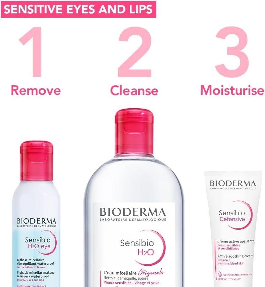 Bioderma Sensibio H2O Eye Micellar Eye Make-Up Remover Solution 125 ml