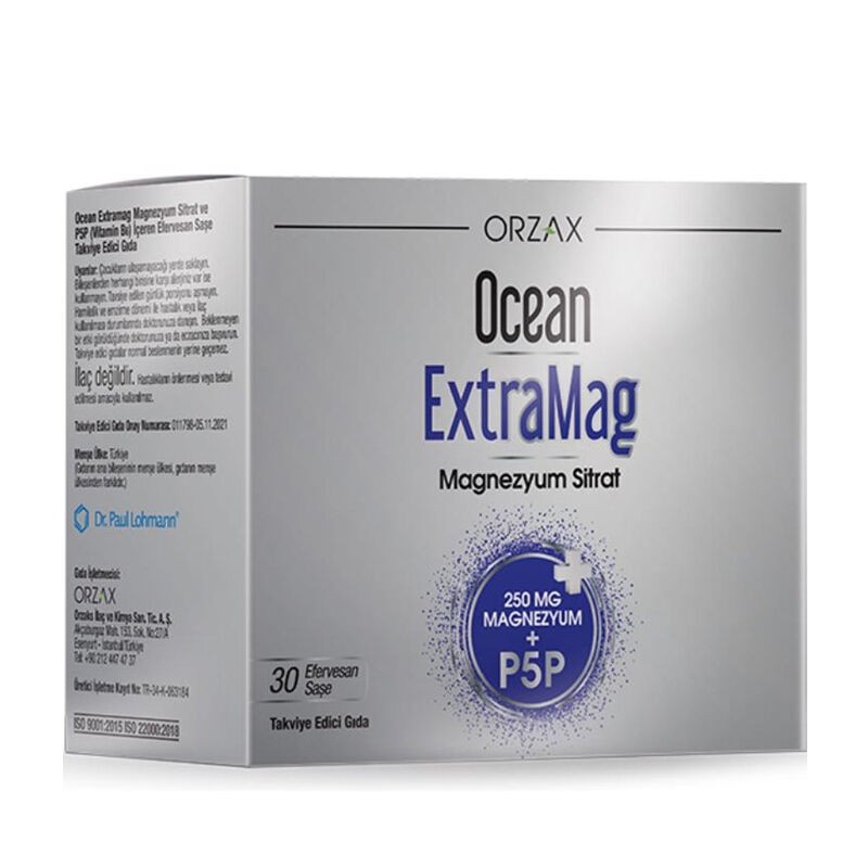 Ocean Extramag Magnesium Citrate Effervescent 30 Sachets