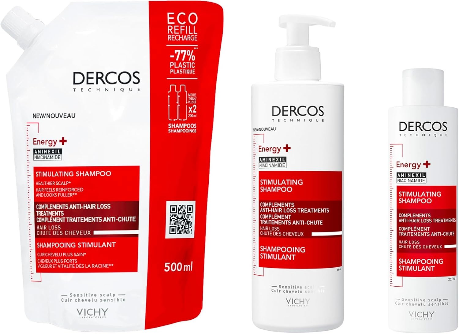 Vichy Dercos Energising Hair Loss Shampoo 400 ml