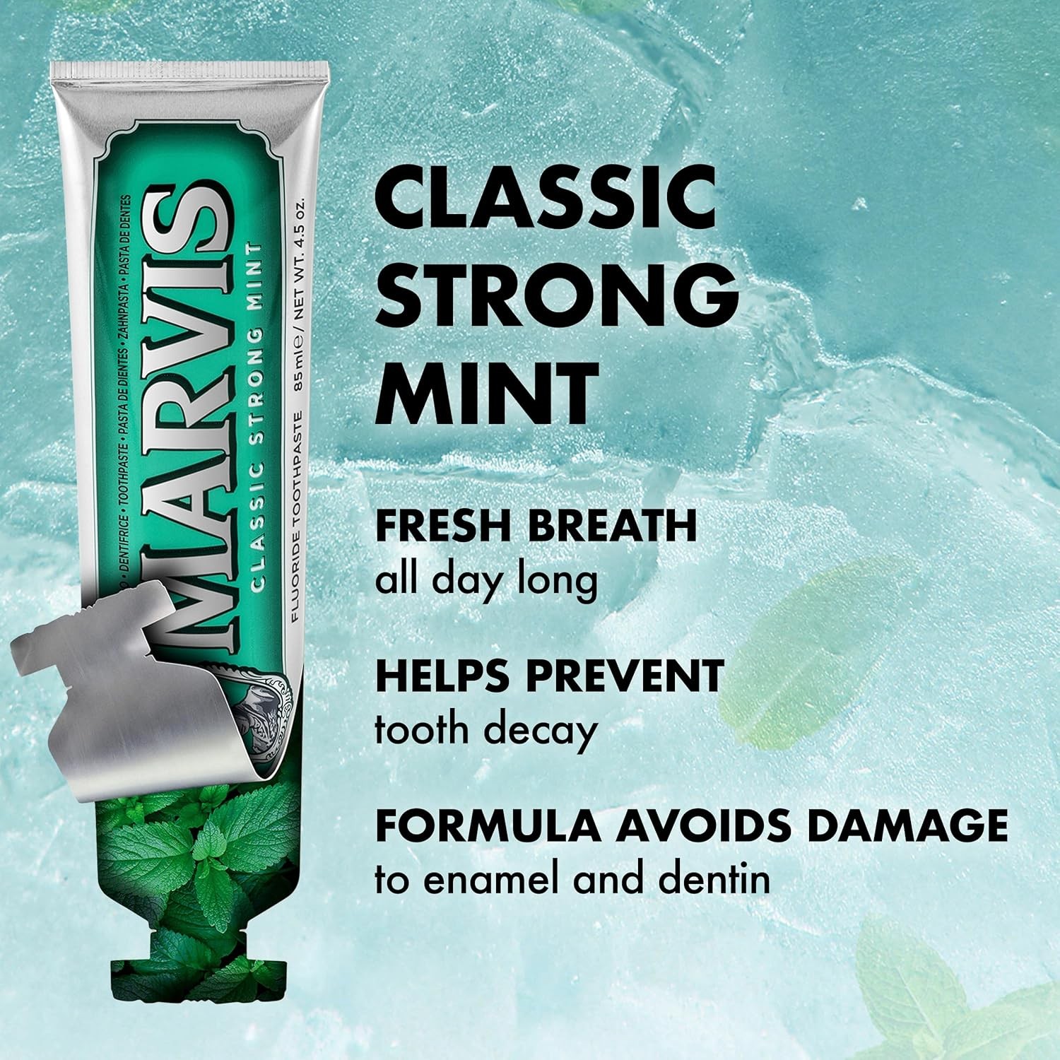 Marvis Classic Strong Mint Toothpaste - 85 ml