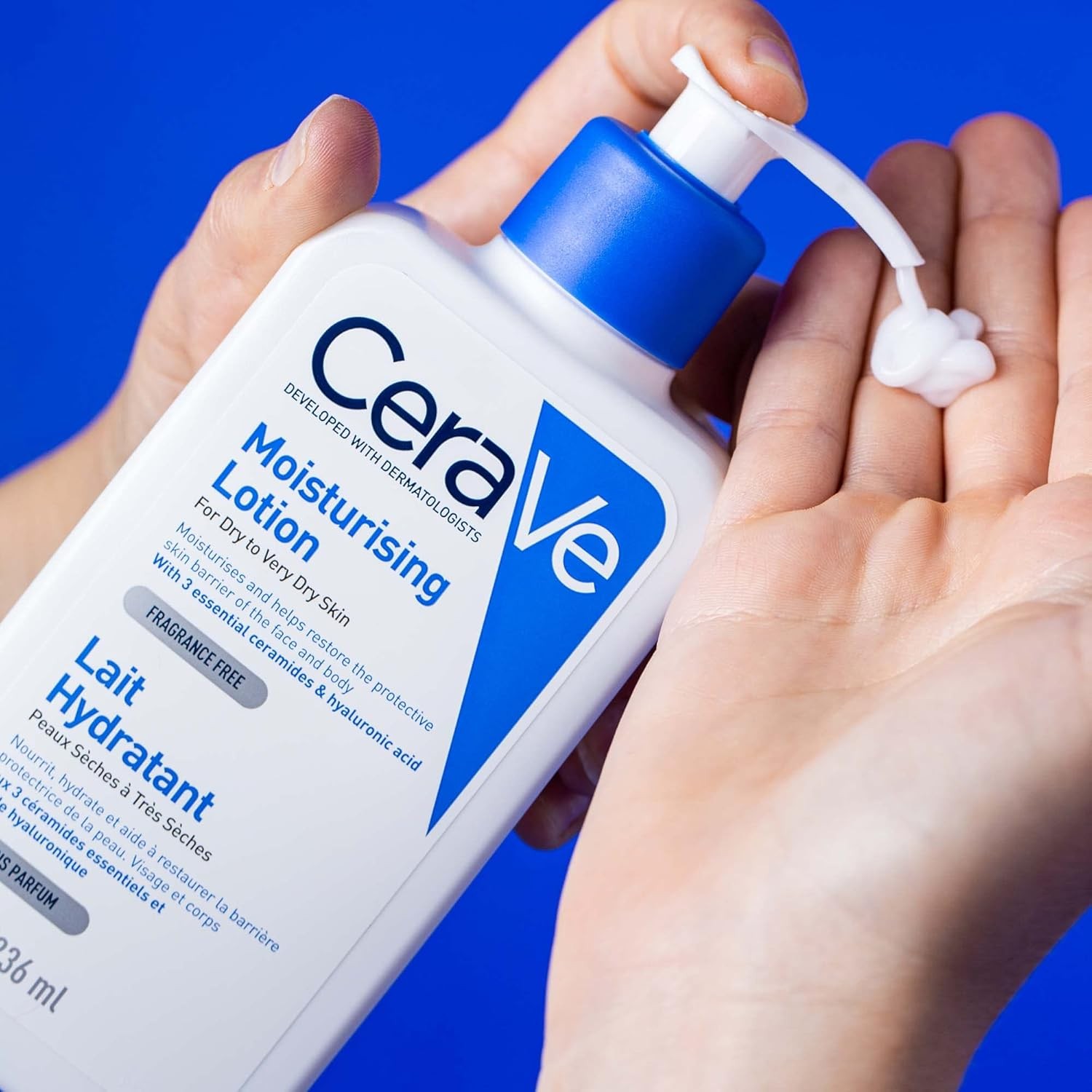 CeraVe Moisturizing Lotion for Face and Body – With Ceramides and Hyaluronic Acid 236 ml