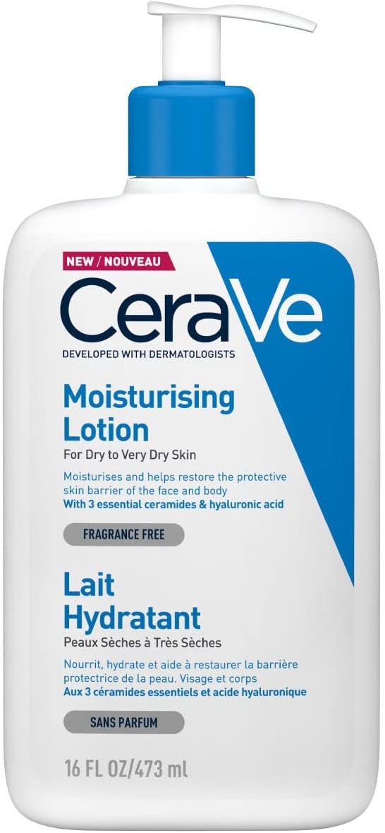 CeraVe Moisturizing Lotion for Face and Body – With Ceramides and Hyaluronic Acid 473 ml