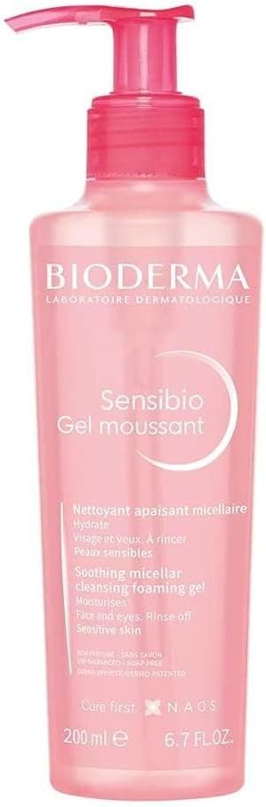 Bioderma Sensibio Soothing Micellar Cleansing Foaming Gel For Sensitive Skin, 200Ml