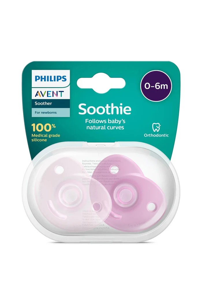 Avent Soothie Pacifier 0-6 Months - Pink