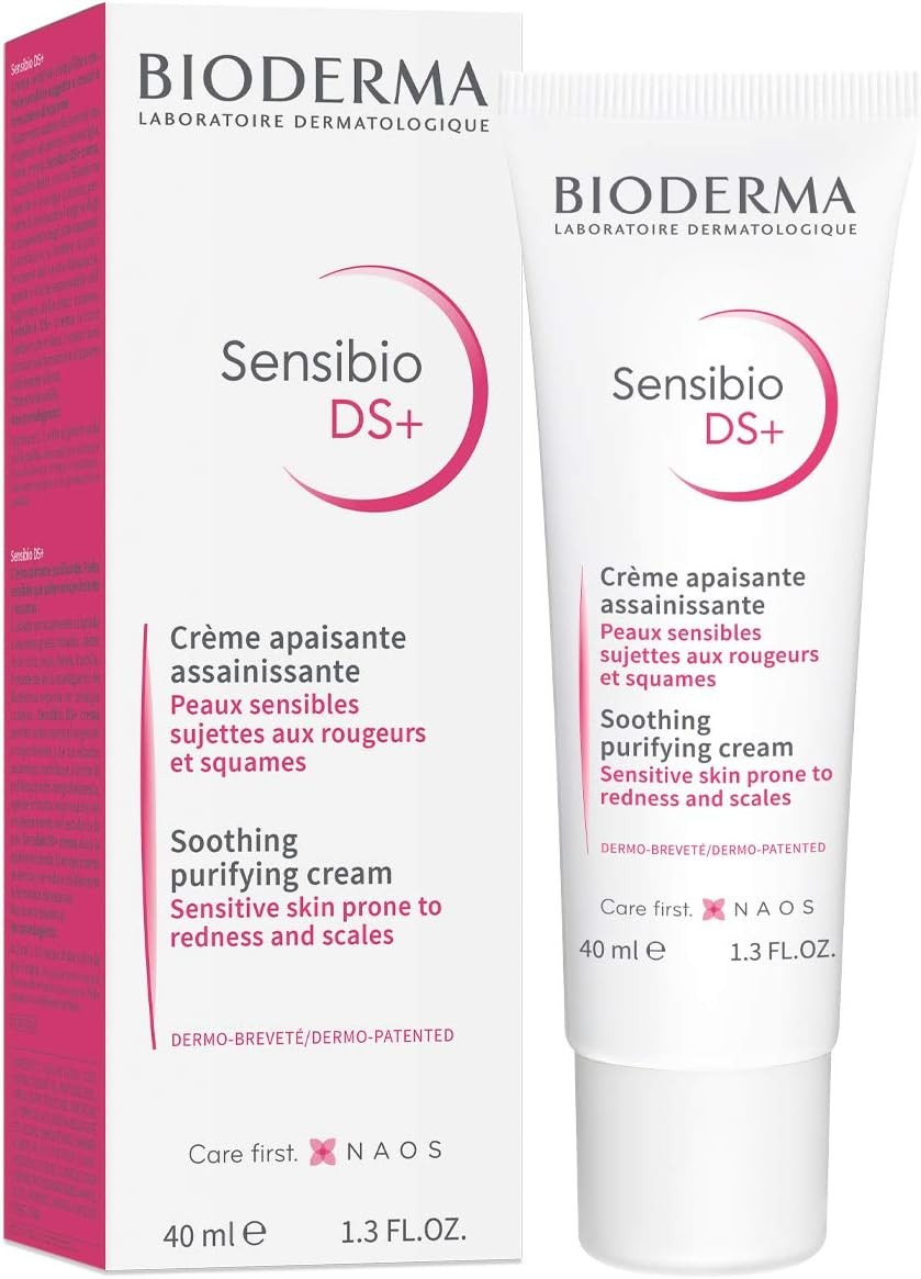 Bioderma Sensibio DS+ Soothing Purifying Cream for Seborrheic Dermatitis Sensitive Skin, 40ml