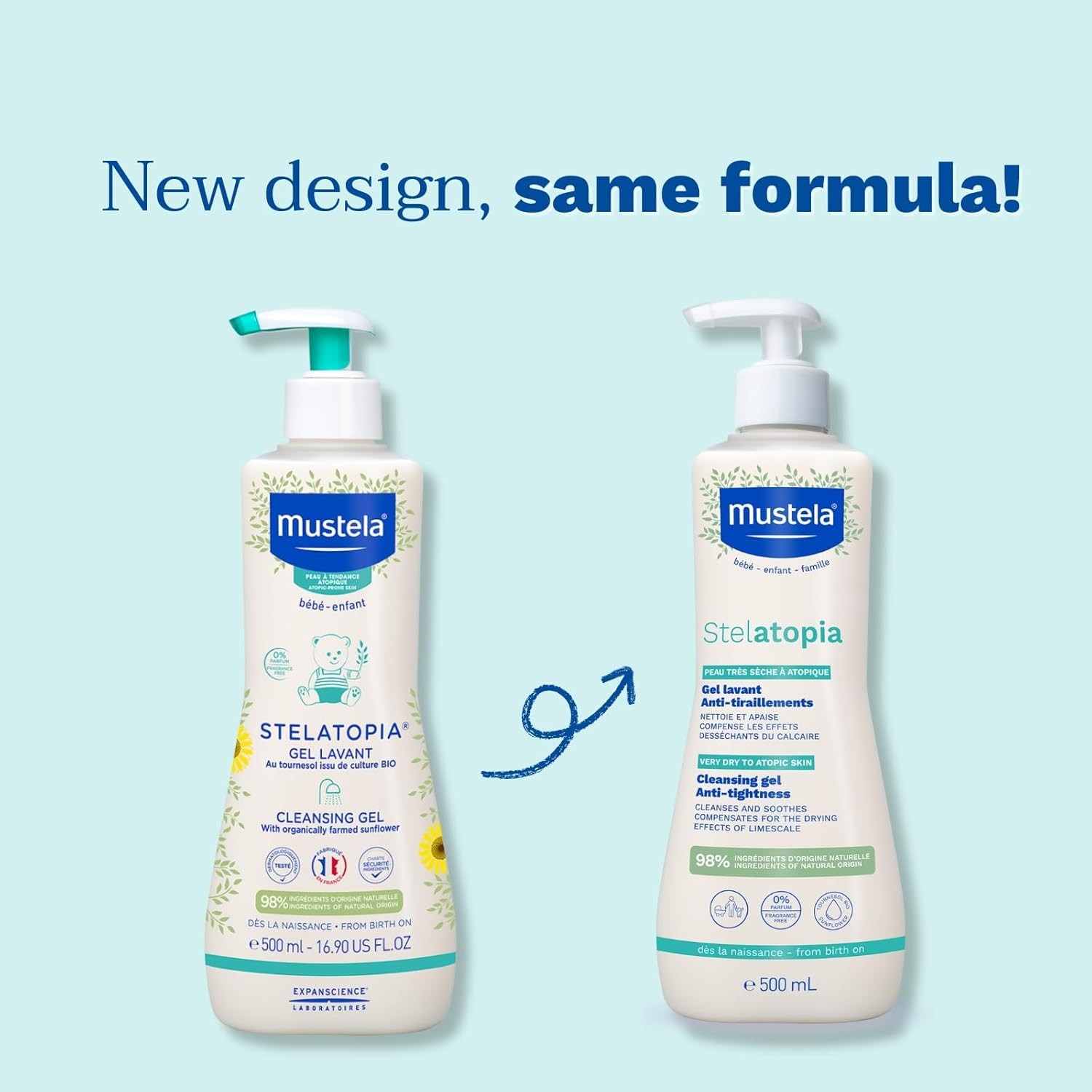 Mustela Stelatopia Cleansing Cream 500 ml