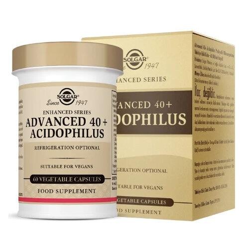 Solgar, Advanced 40+Asidophilus، 60 كبسولة نباتية