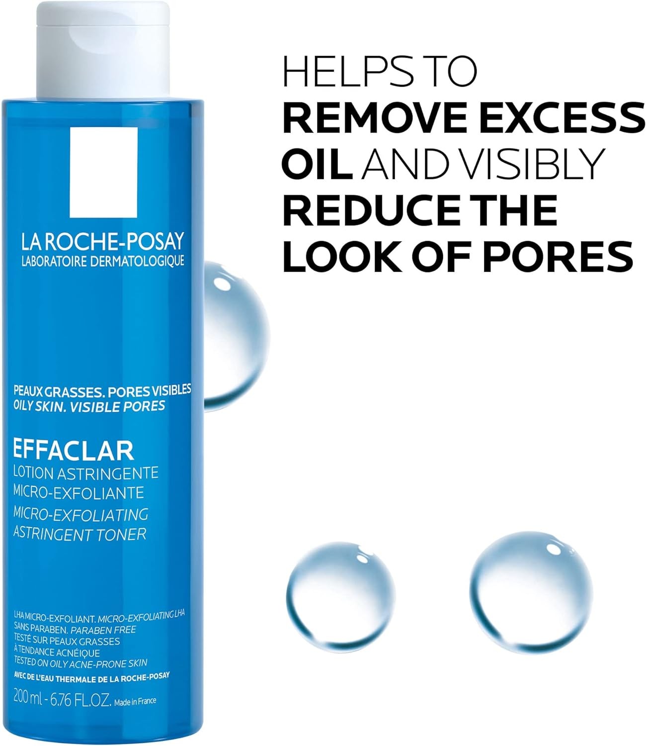 La Roche-Posay Effaclar Salicylic Acid Toner for Oily and Acne-Prone Skin 200 ml