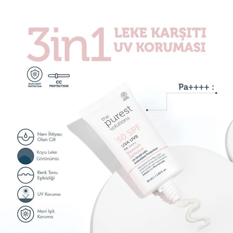 The Purest Solutions SPF50+ Blemish Defense Cream 50 ml