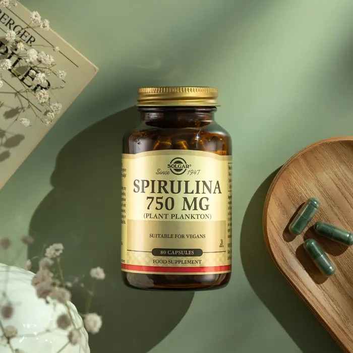 Solgar Spirulina 750 mg – 80 Capsules