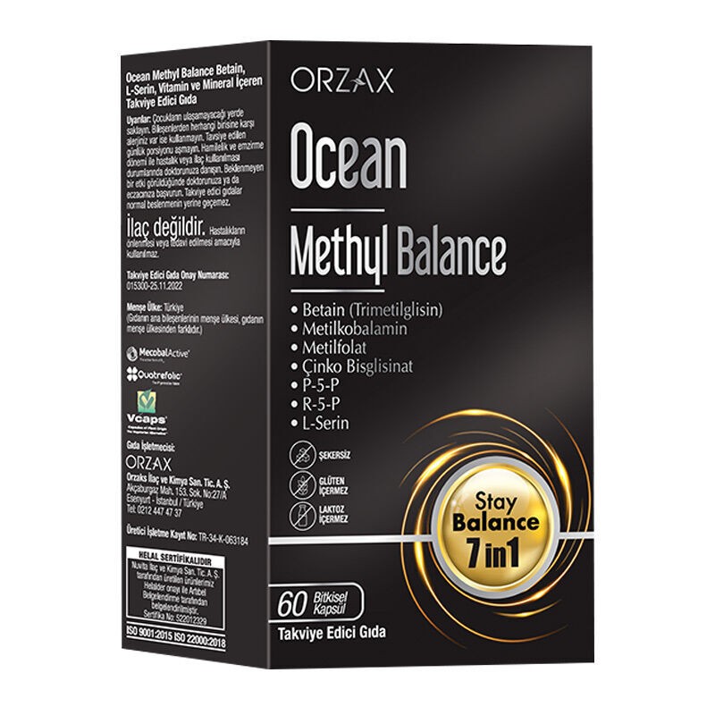 Orzax Ocean Methyl Balance 60 Capsules – Dietary Supplement