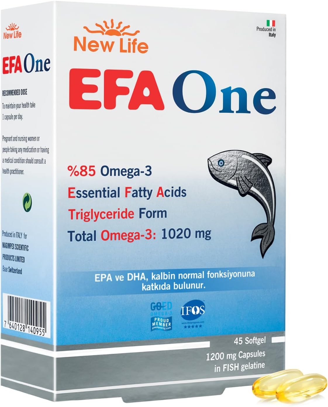 New Life EFA One Dietary Supplement - 45 Capsules