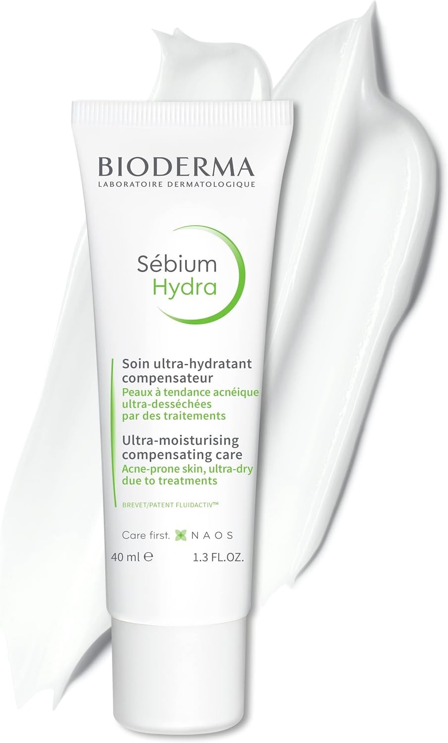 Bioderma Sebium Hydra Intensive Moisturizing Cream with Ceramides, Soothing Care for Acne Treatment 40 ml
