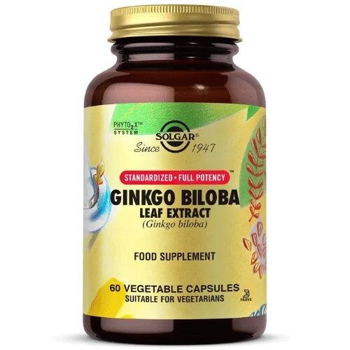 Solgar Ginkgo Biloba Leaf Extract 60 Capsules