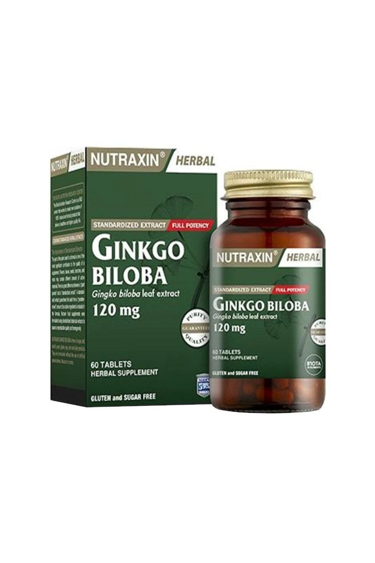 Nutraxin Ginkgo Biloba 60 Capsules