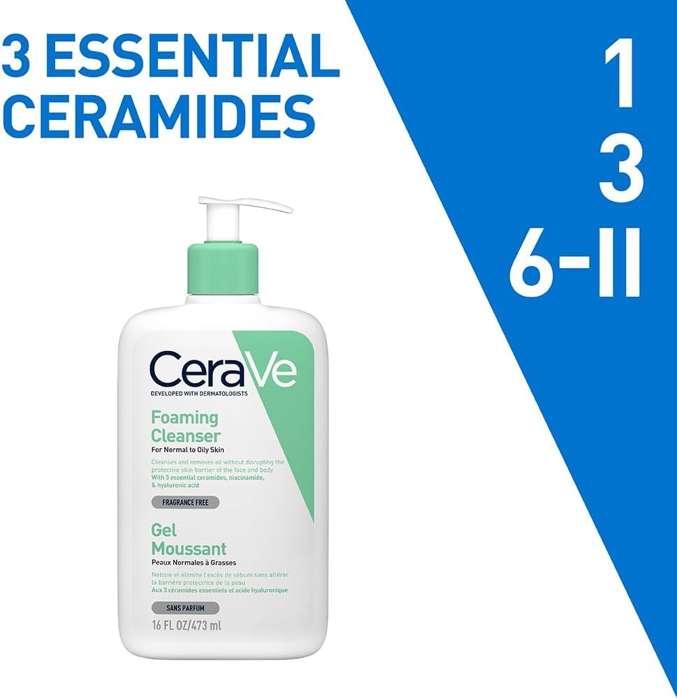 CeraVe Foaming Cleanser for Normal to Oily Skin 473 ml