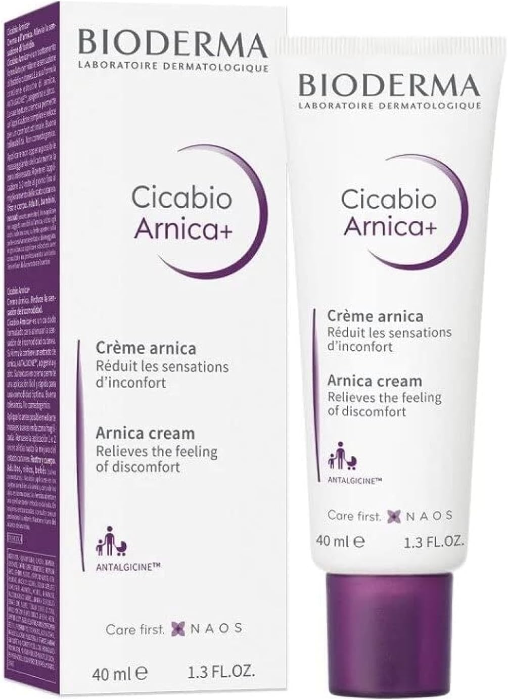 Bioderma Cicabio Arnica+ SOS Soothing Cream for Skin Damage of Baby Children Adult, 40ml