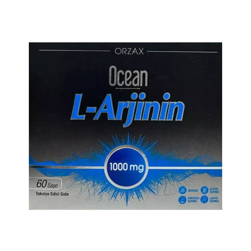 Orzax Ocean L-Arginine 1000 mg Dietary Supplement – 60 Sachets