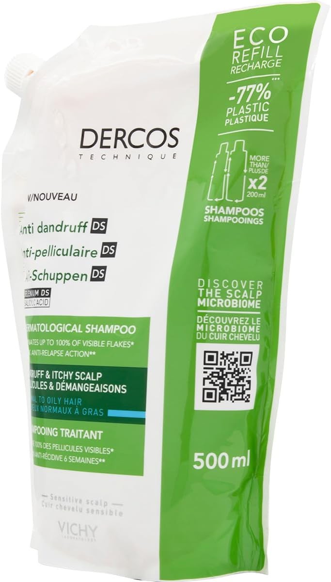 Vichy Dercos Anti-Dandruff Shampoo 500 ml - Normal and Oily Hair