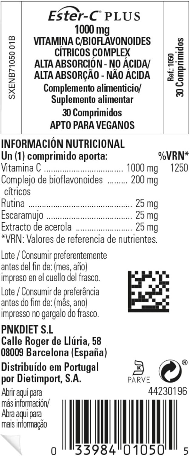 Solgar Ester-C Plus 1000mg 30 Tablets - Dietary Supplement