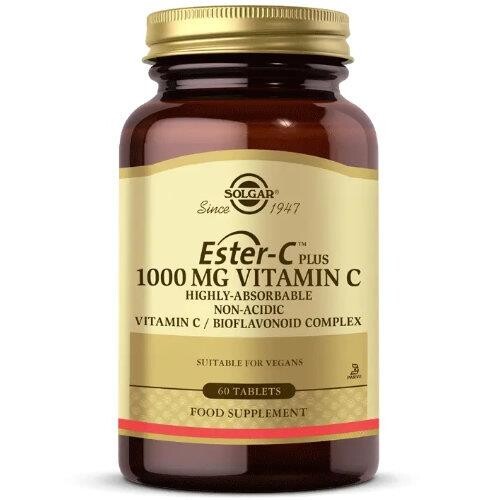 Solgar Ester-C Plus Vitamin C 1000 mg 60 Tablets - Dietary Supplement