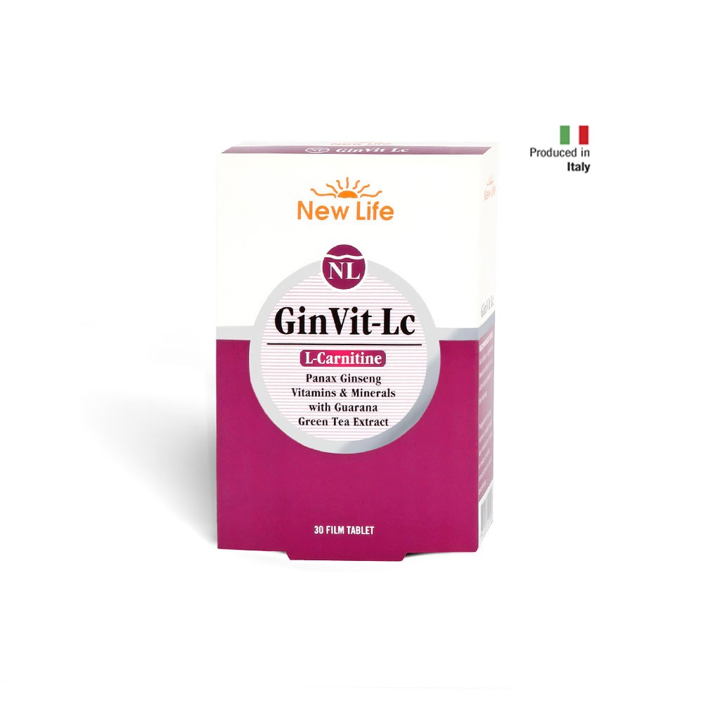 New Life GinVit-LC Dietary Supplement - 30 Tablets