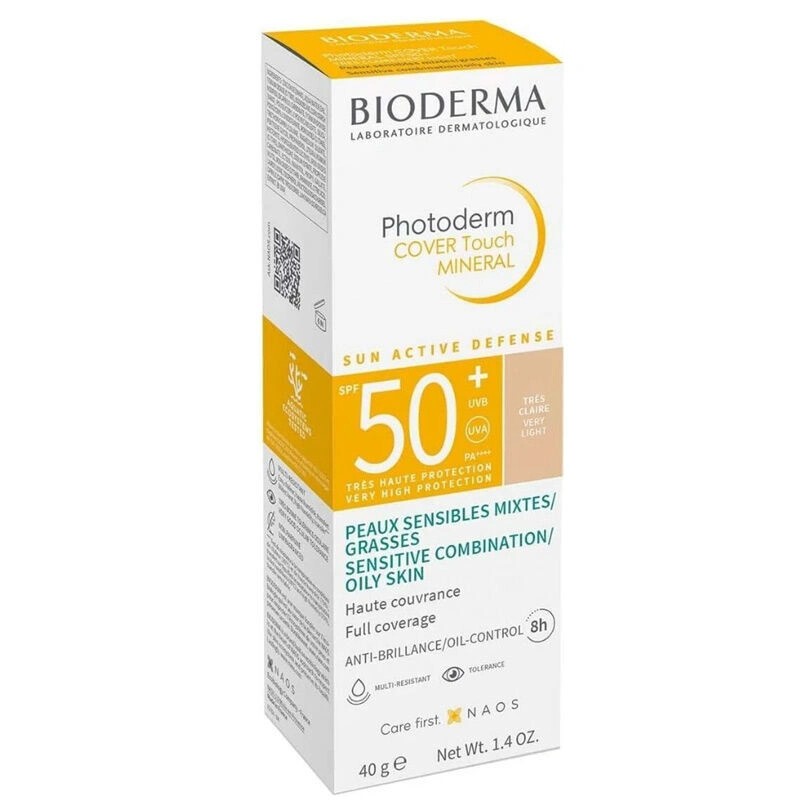 Bioderma Photoderm Cover Touch Mineral SPF50+ 40 جرام - خفيف جدًا