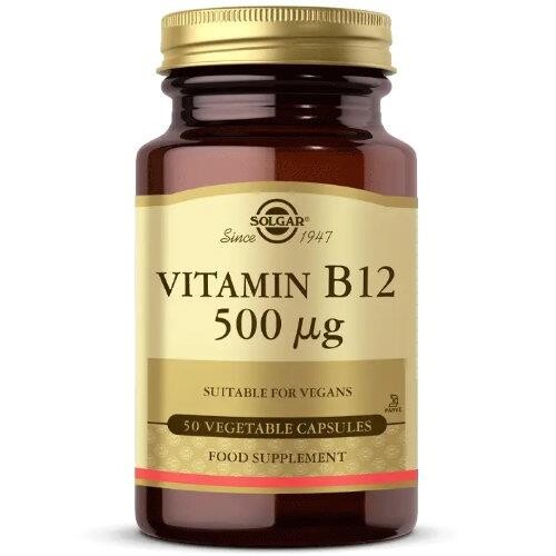 Solgar Vitamin B12 500 mcg 50 Capsules