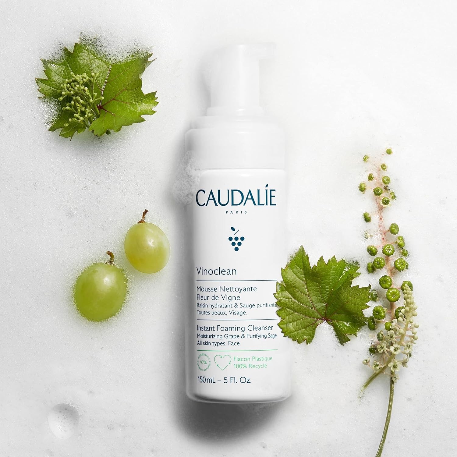 Caudalie Vinoclean Cleansing Foam Duo Set 2x150 ml