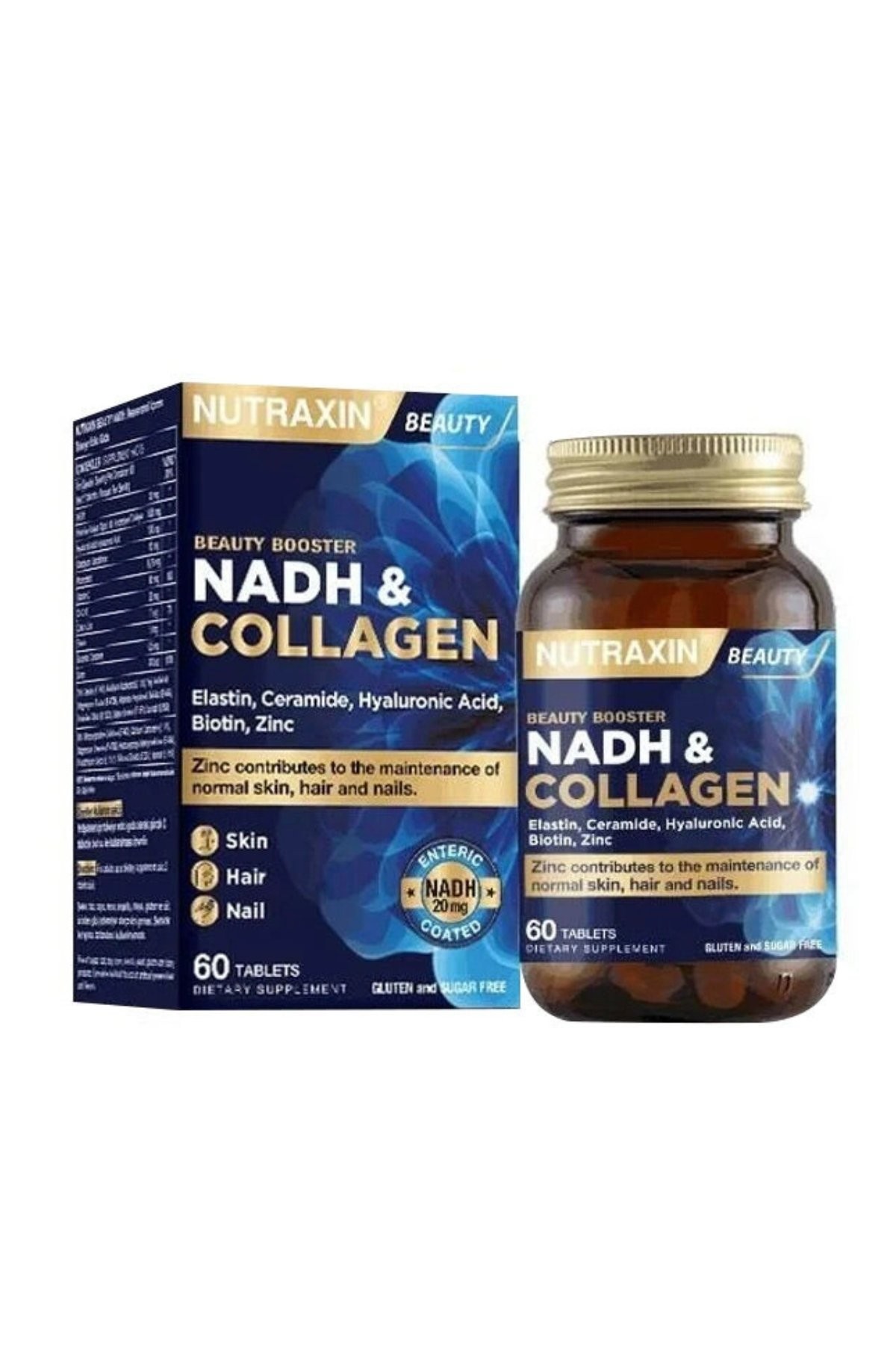 Nutraxin NADH Collagen Supplement 60 Tablets