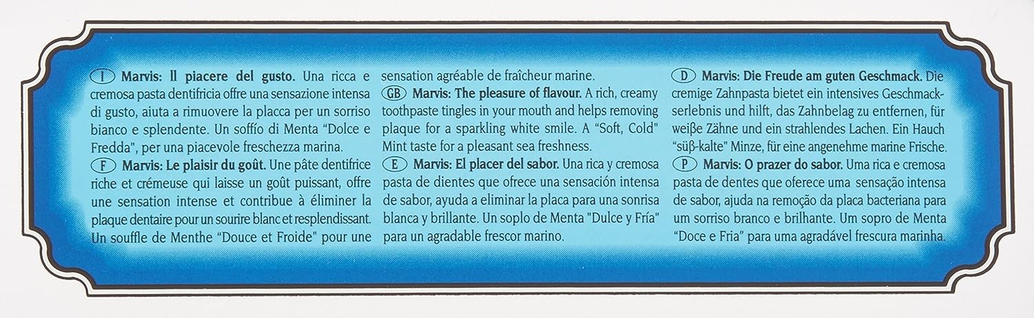 Marvis Aquatic Mint Toothpaste - 25ml