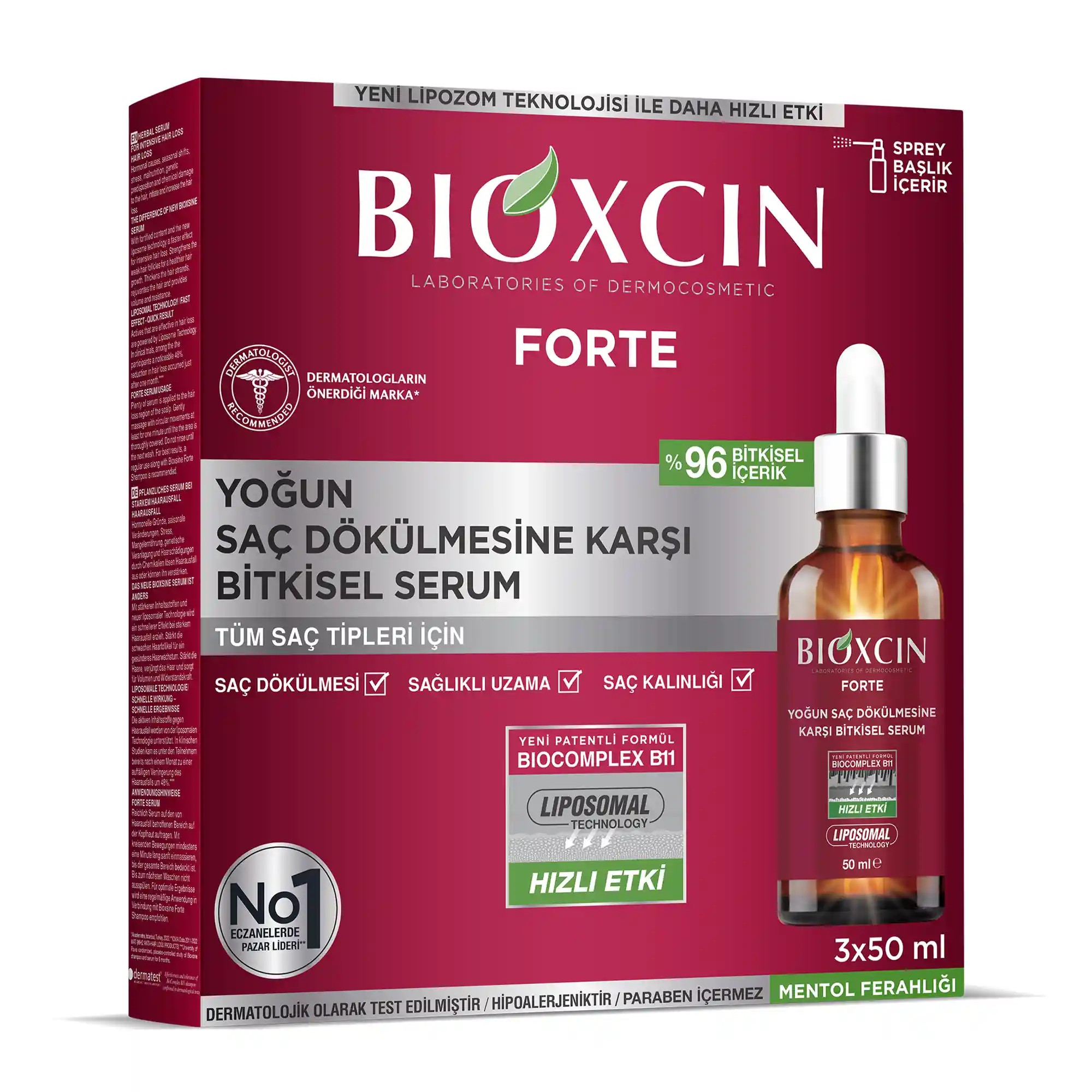 Bioxcin Forte 3-Piece Serum 3x50 ML