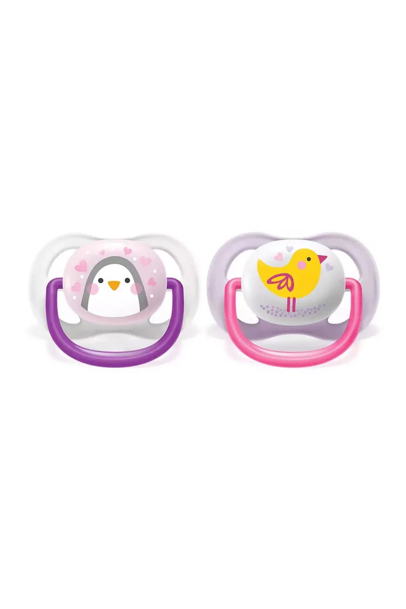 Philips Avent Ultra Air Pacifier 0-6 Months Girl 2-Pack