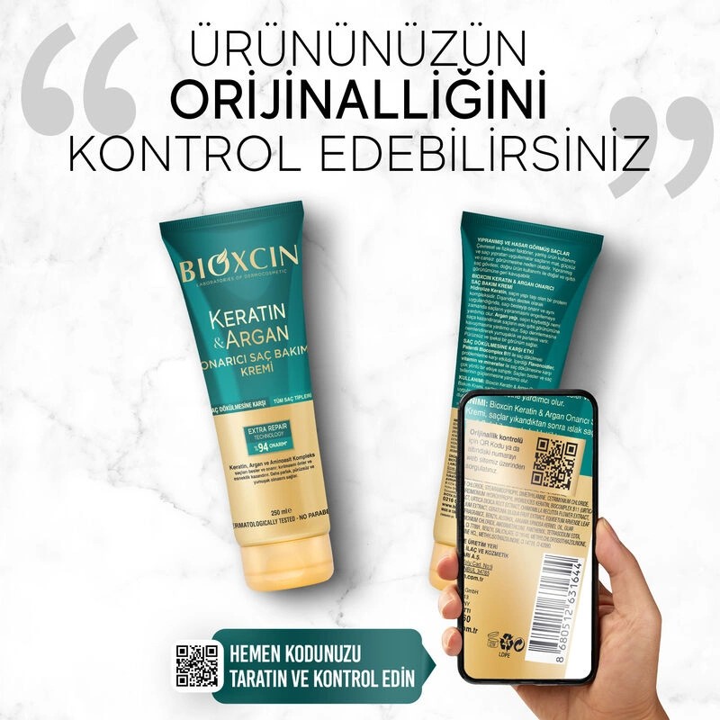 Bioxcin Keratin & Argan Restorative Hair Care Cream 250 ml