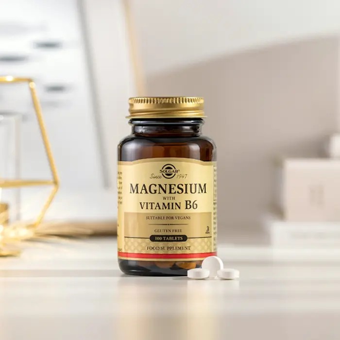 Solgar Magnesium with Vitamin B6 100 Tablets