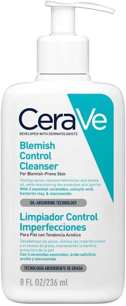 CeraVe Foaming Facial Cleanser for Oily and Acne-Prone Skin 236 ml