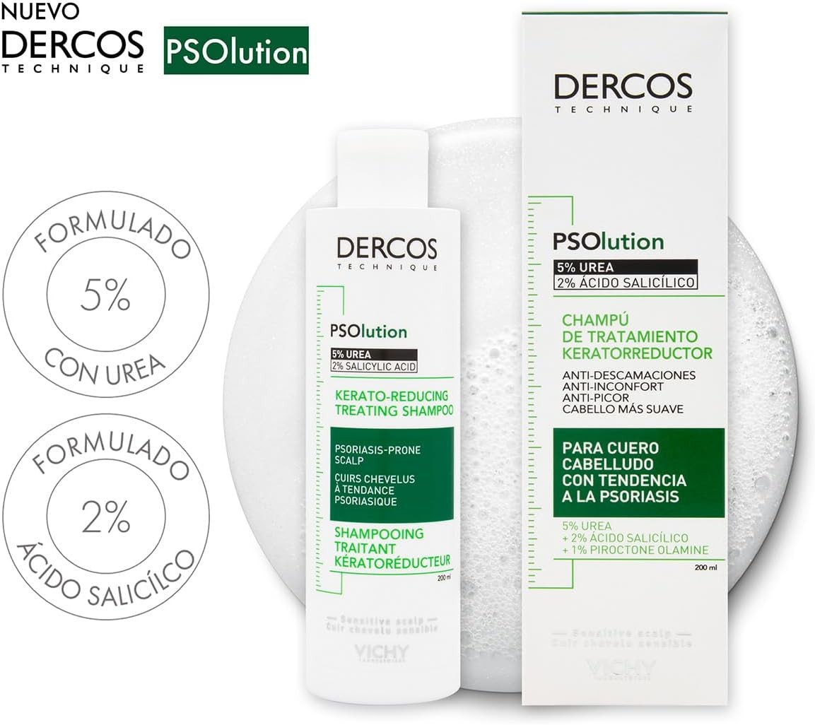 Vichy Dercos PSOlution Kerato-Reducing Treating Shampoo 200 ml