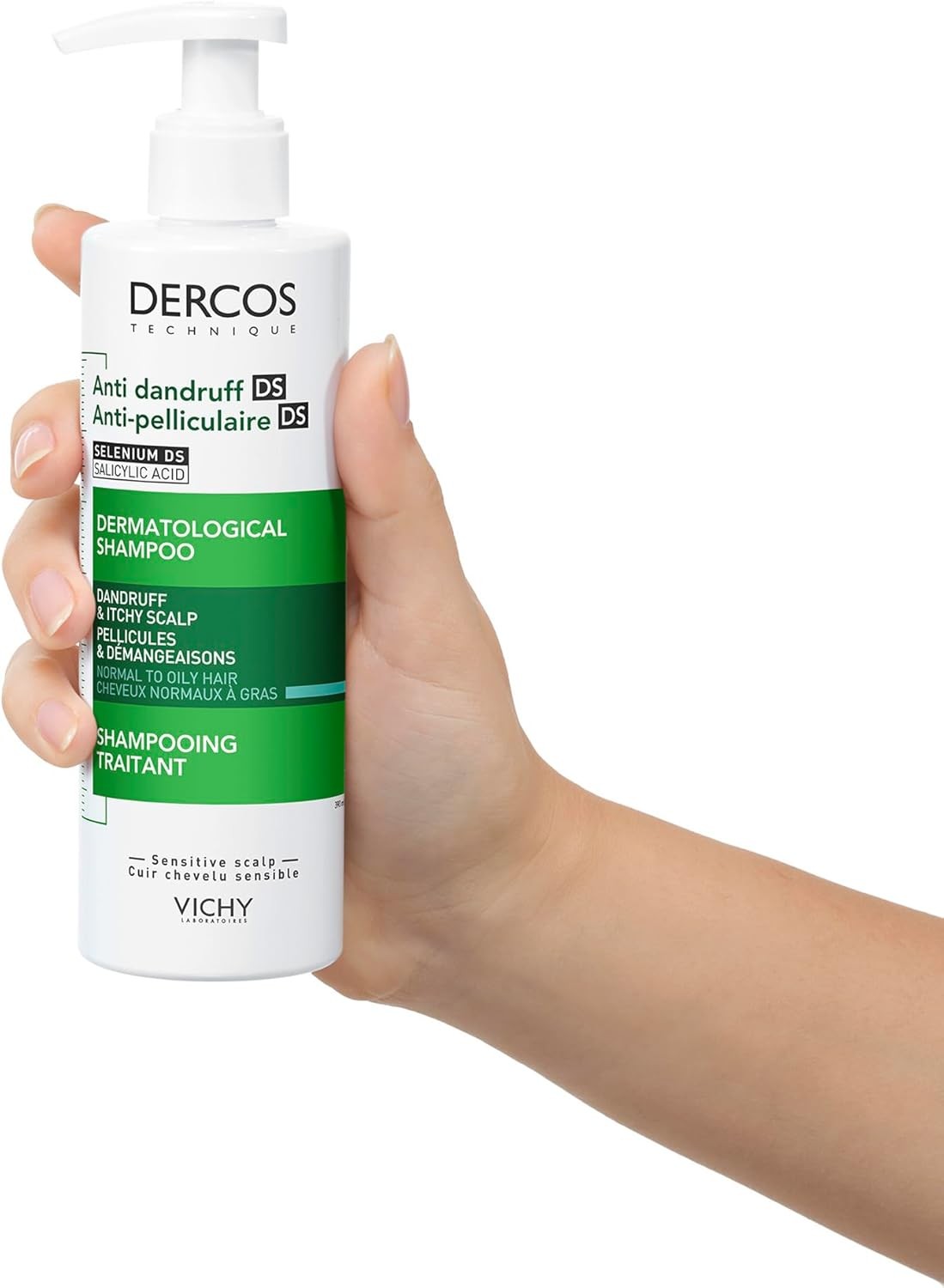 Vichy Dercos Anti Dandruff Shampoo 390ml - For Normal and Oily Hair