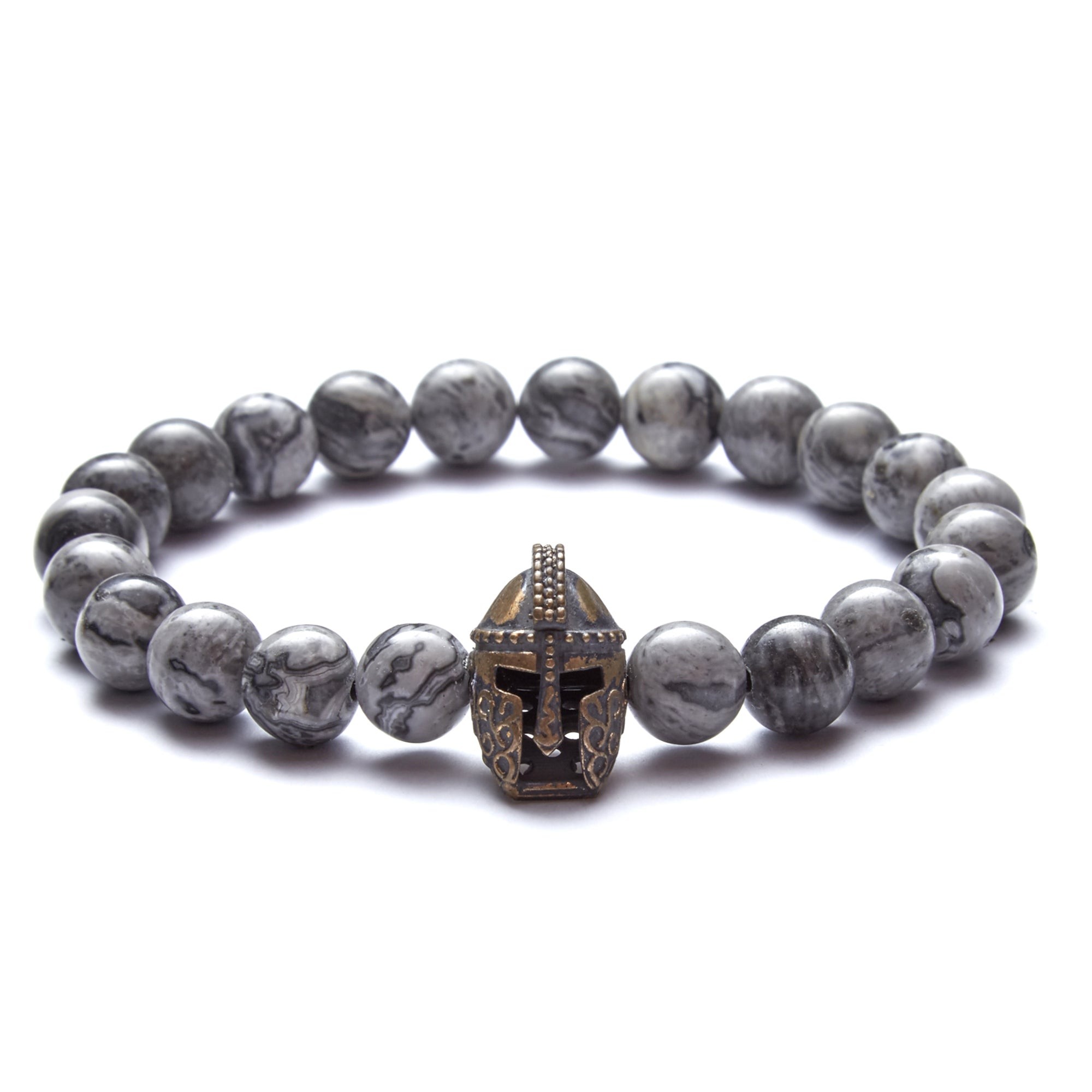 Gladiator Head Beaded Bracelet