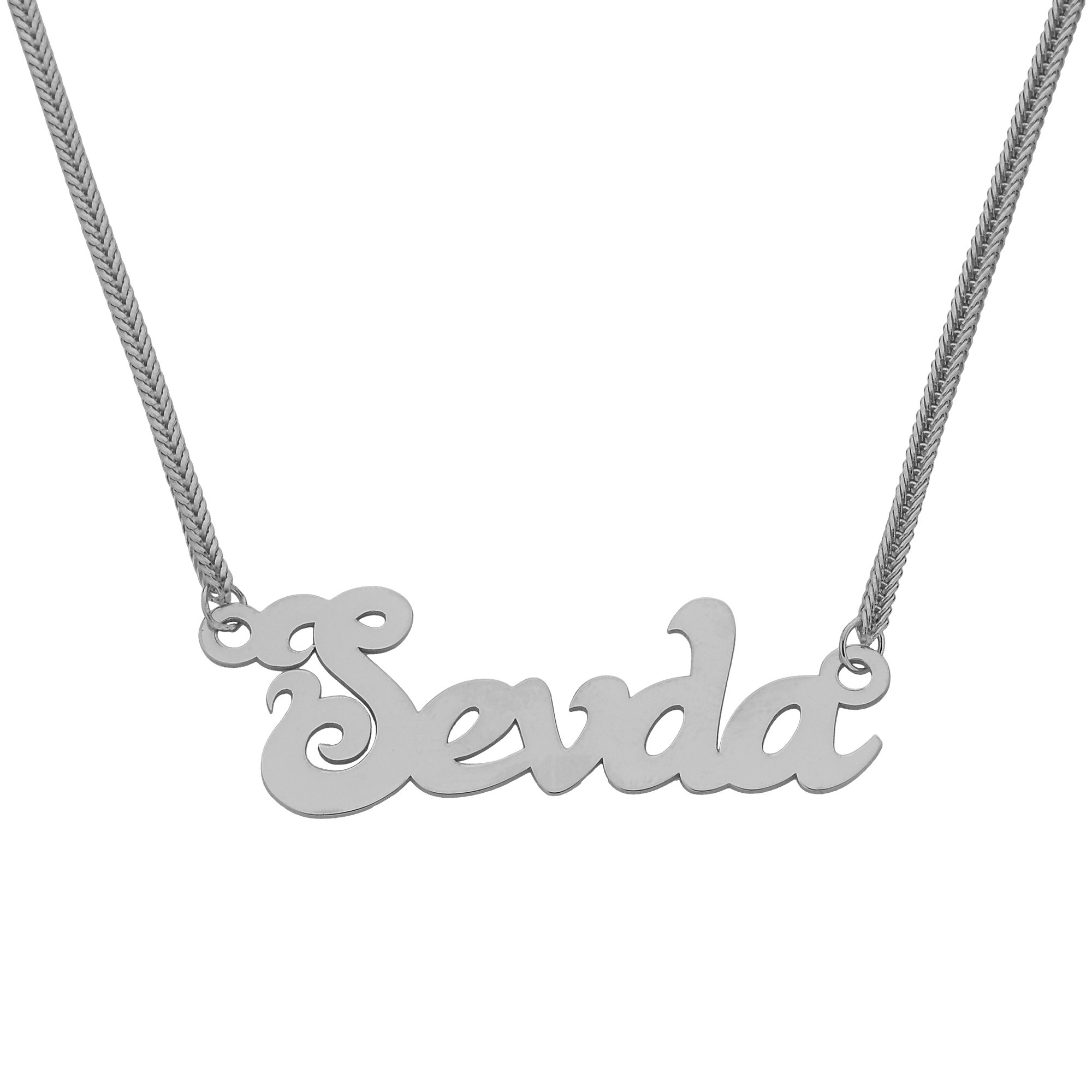 Name Silver Necklace