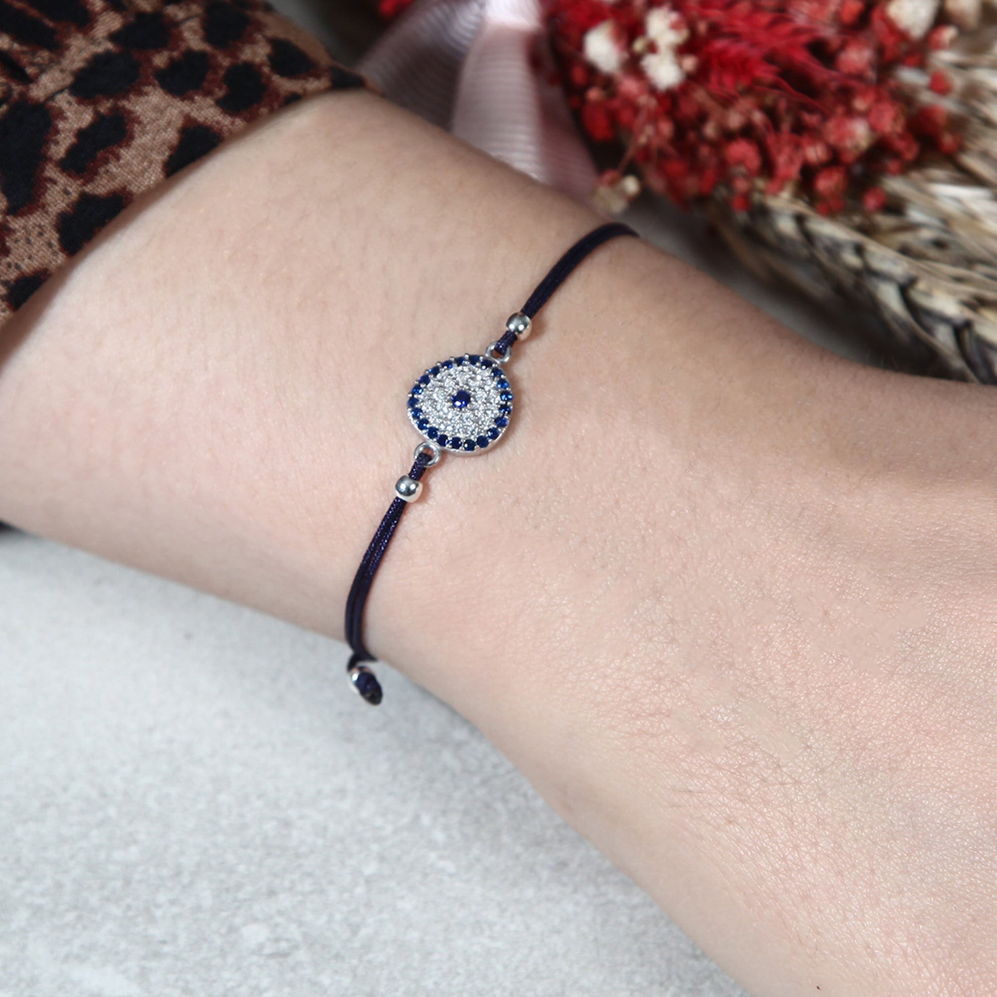 Evil Eye Bead Bracelet