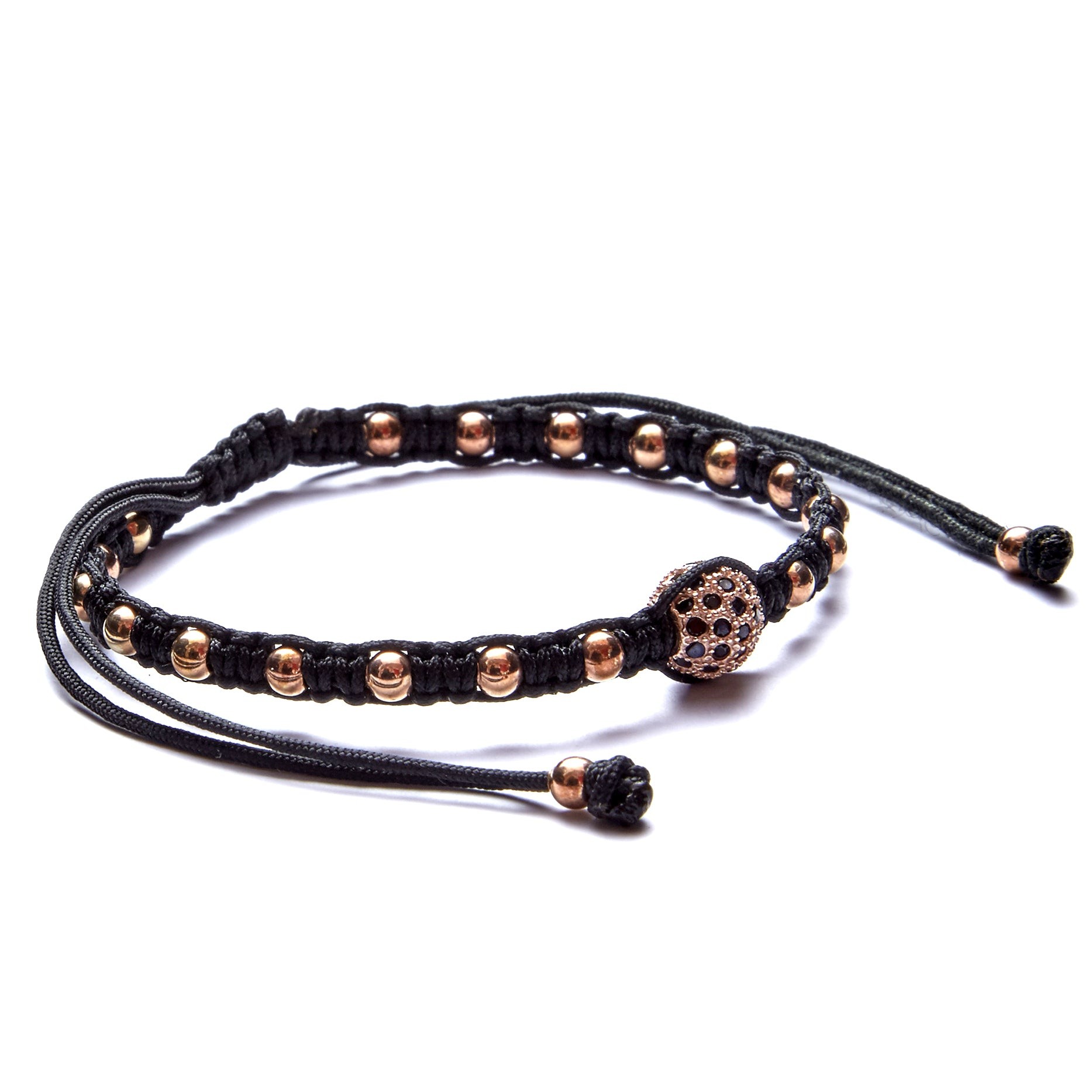 Solitaire Ball Macrame Bracelet