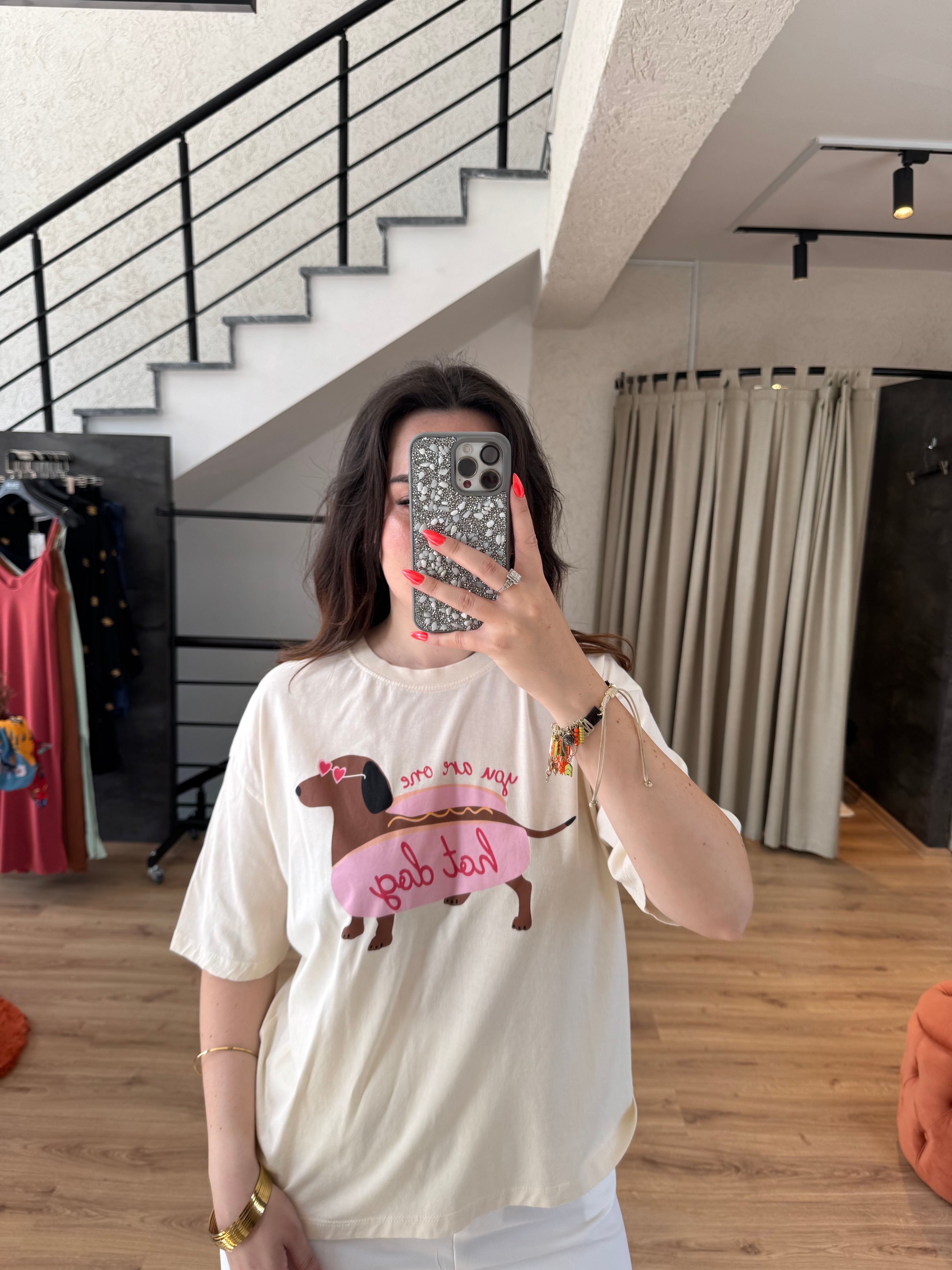 Hot dog yazılı tshirt